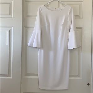 Beautiful white Calvin Klein dress worn once!